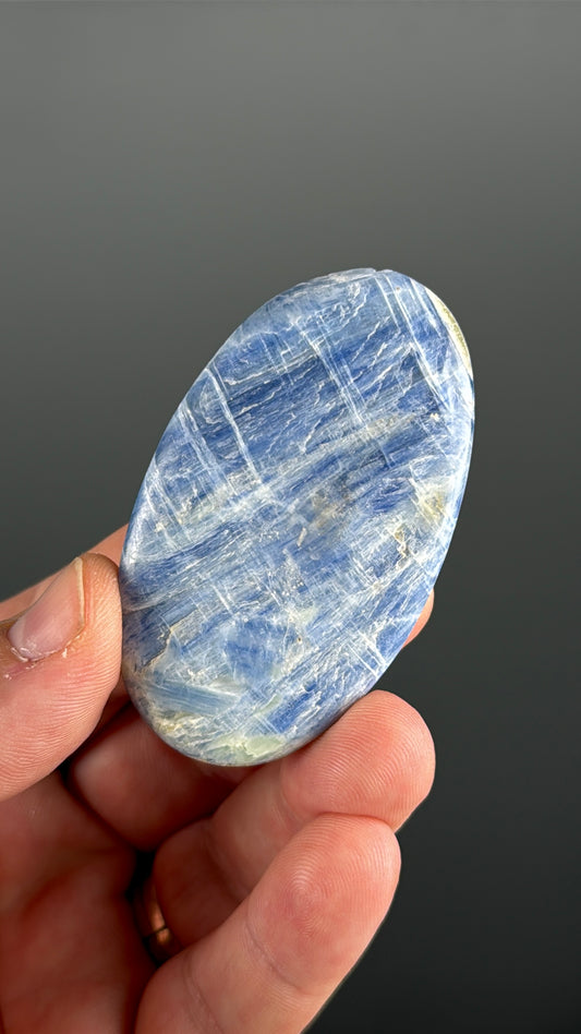 Blue Kyanite Crystal Palm Stone Lot