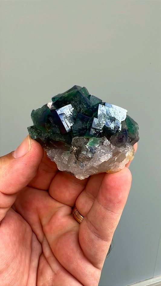 Color Change Green-Purple Fluorite Crystal Lot