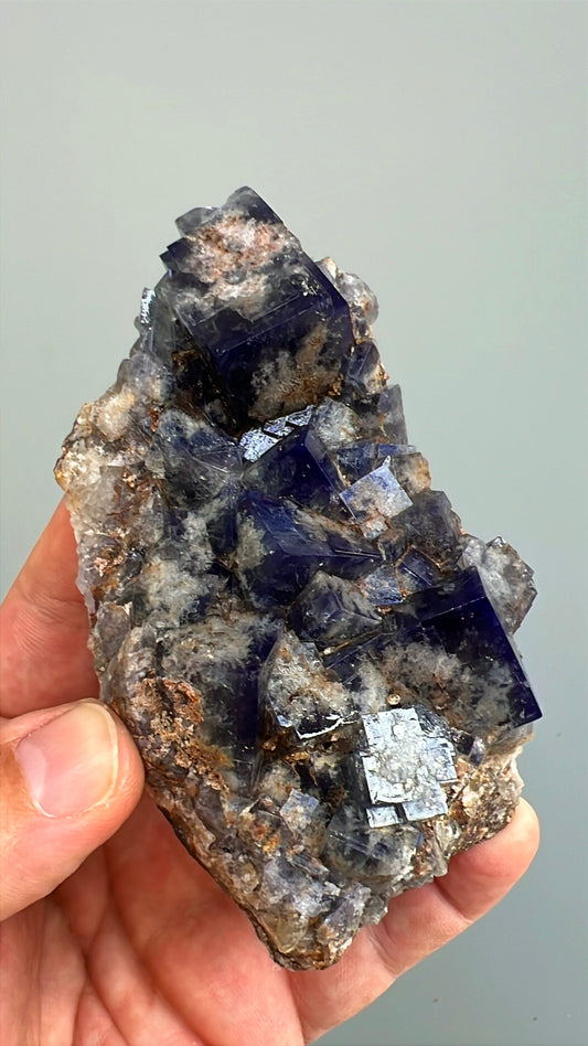 Color Change Green-Purple Fluorite Crystal