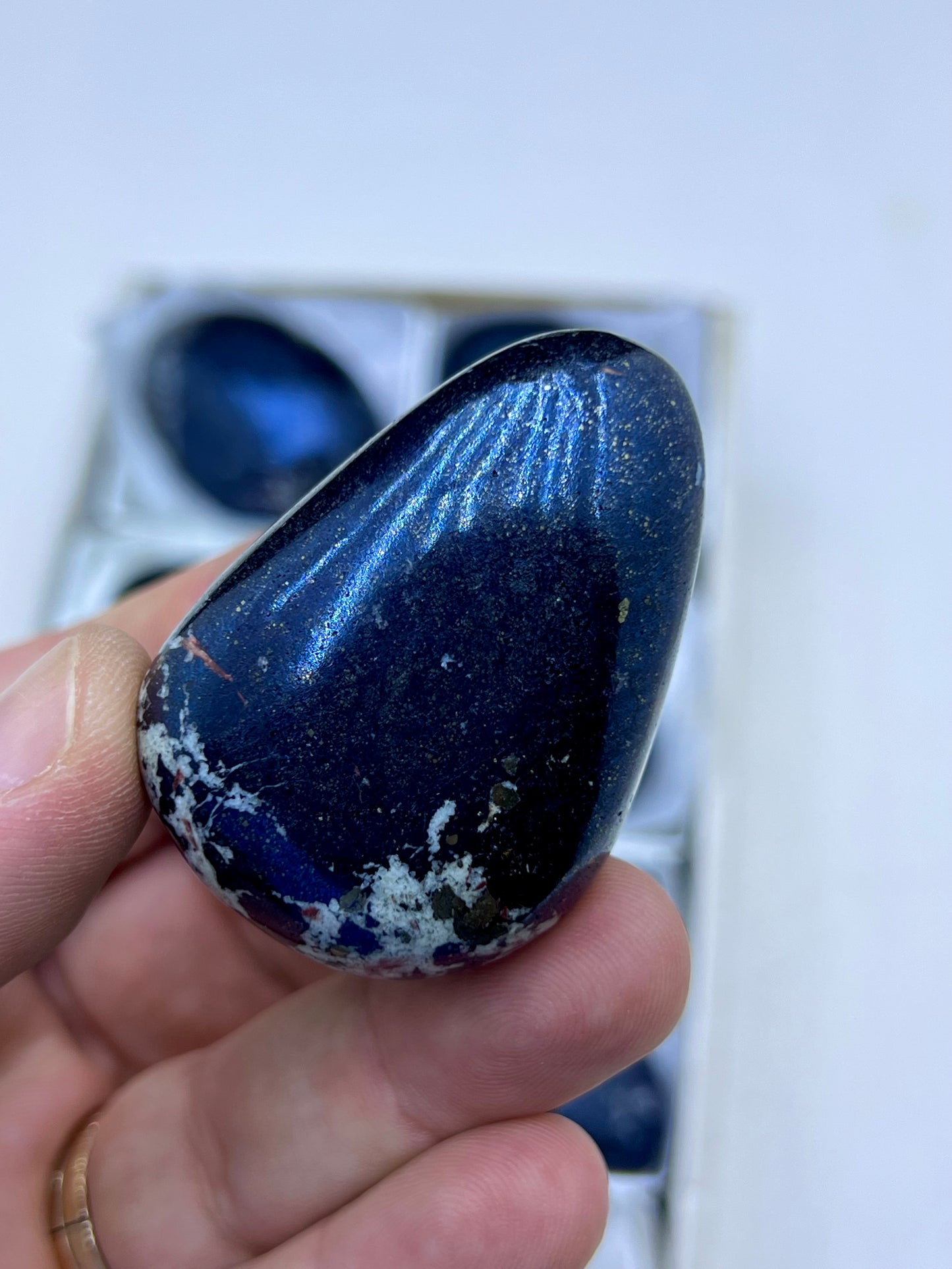 Top Quality Blue Purple Covellite Crystal Lot-8 Pieces