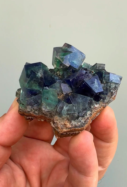 Color Change Green-Purple Fluorite Crystal Lot