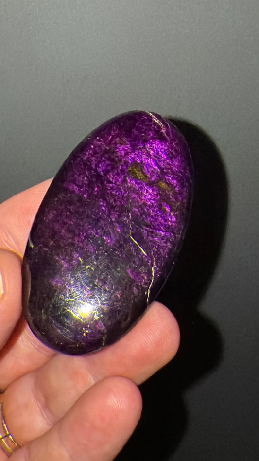 Purpurite Crsytal Palm Stone Lot