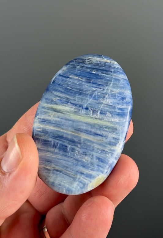 Blue Kyanite Crystal Palm Stone Lot