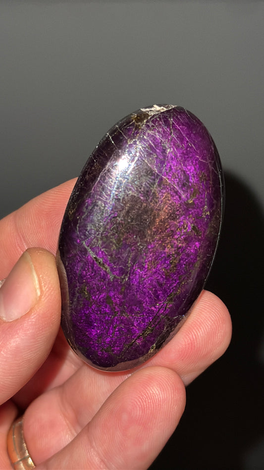 Purpurite Crsytal Palm Stone Lot