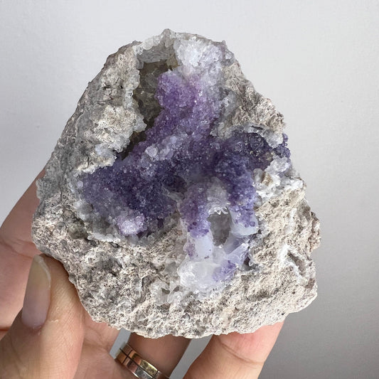 Rare! New Find!Spirit Flower Geode including Chalcedony, Quartz and Fluorite