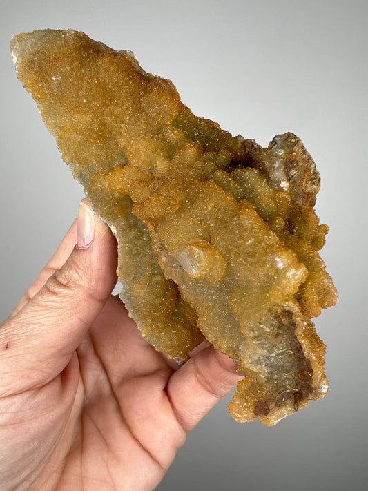 Stunning Piece!Druzy Honey Chalcedony Crystal Specimen