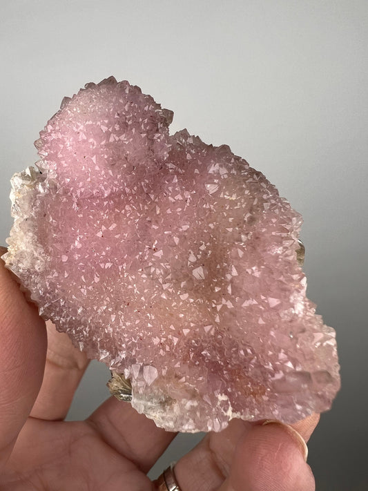 Special for Collection! Rose Quartz Flower with Citrine Crystal