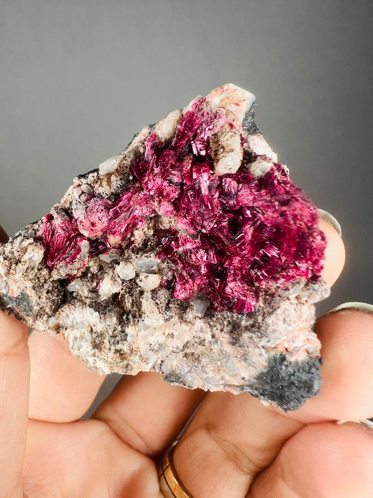 Rich Color! Erythrite Crystal Cluster, Pink Erythrite Crystal