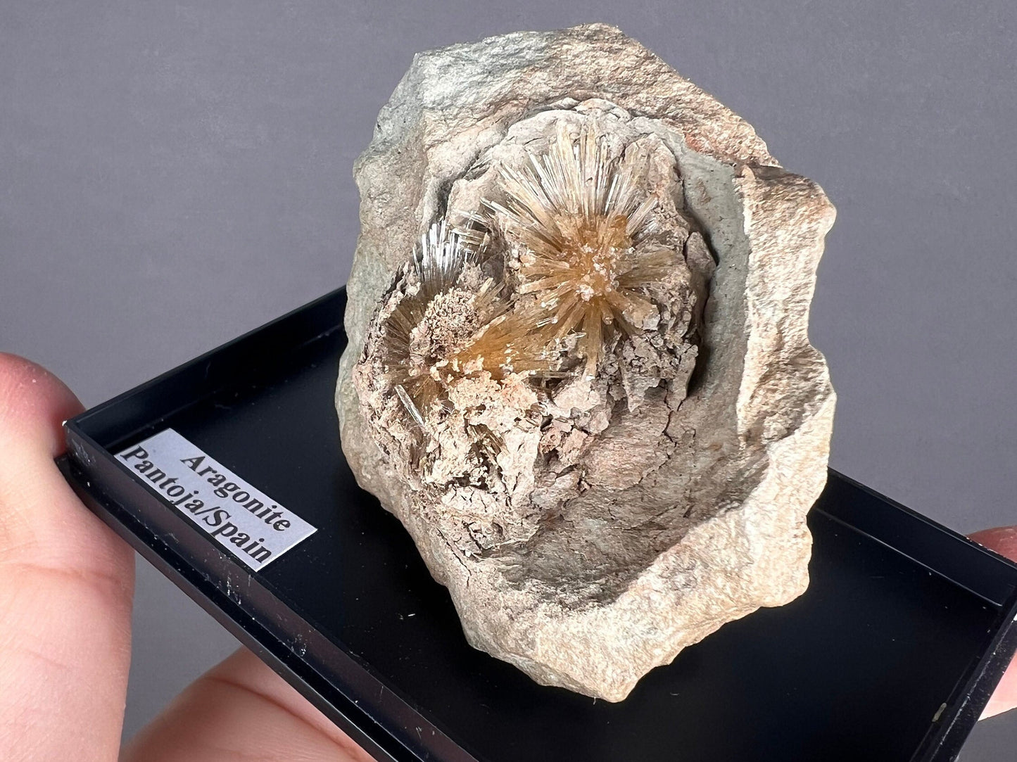 Brown Aragonite Star Mineral Specimen