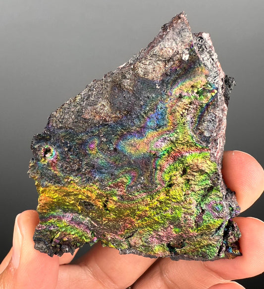 New Piece! Irisdecent Colorful Goethite (Turgite) Specimen, Amazing Rainbow Colors