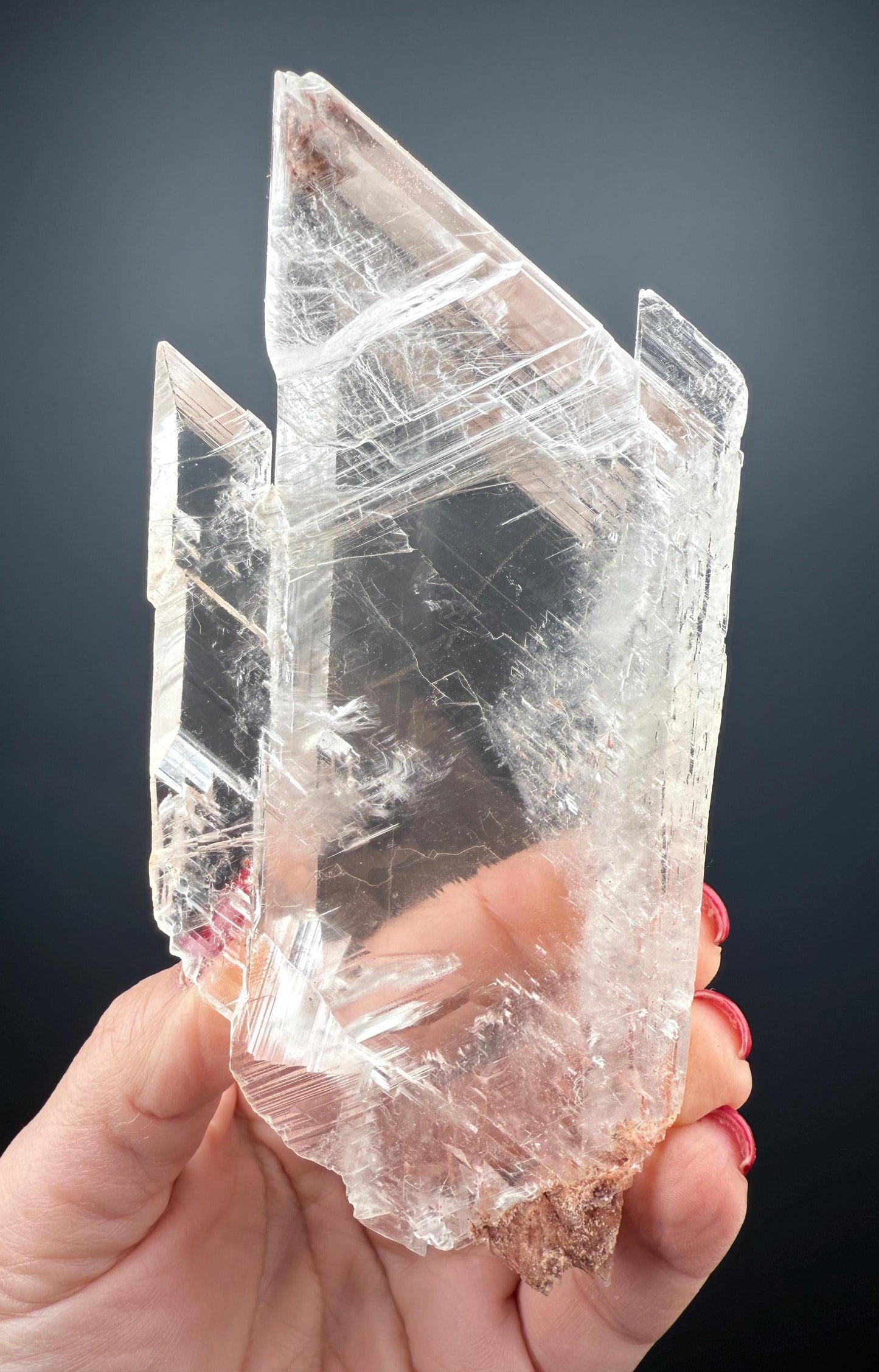 Doubly terminated Selenite with Amazing Clarity