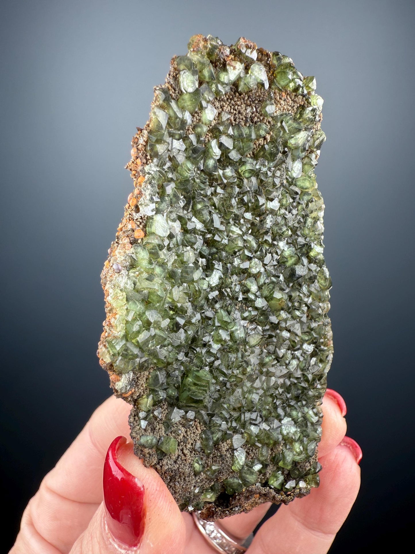Rare! Green Ludlamite Crystal Mineral Specimen