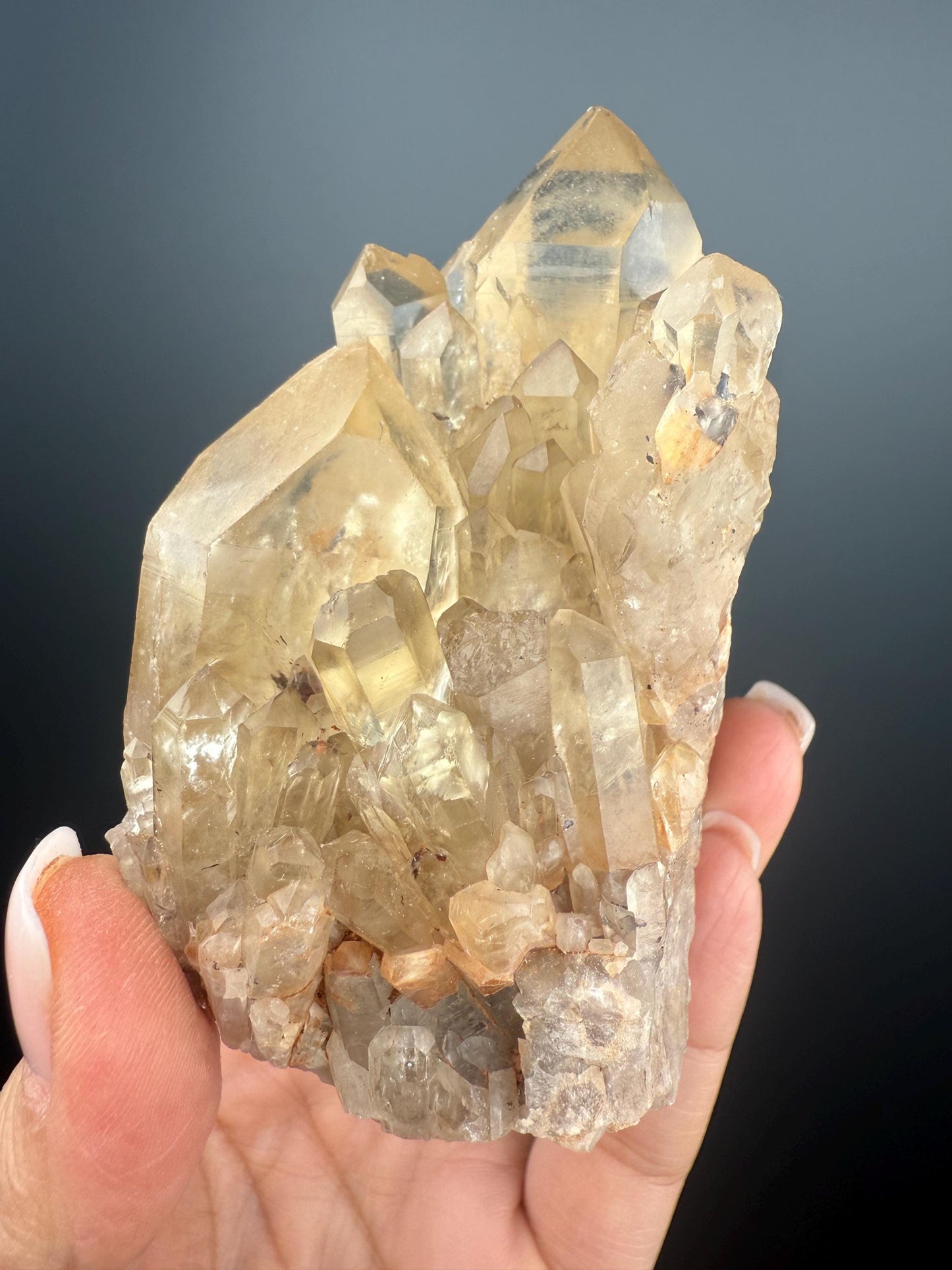 Kundalini Energy! Natural Kundalini Citrine Point,Raw Kundalini Citrine