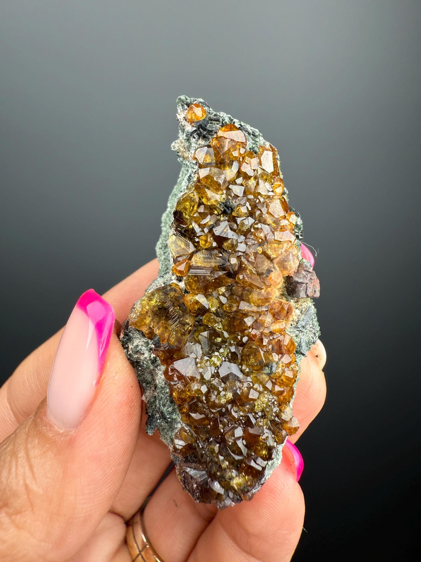 Beautiful Piece! Green Andradite Garnet Specimen