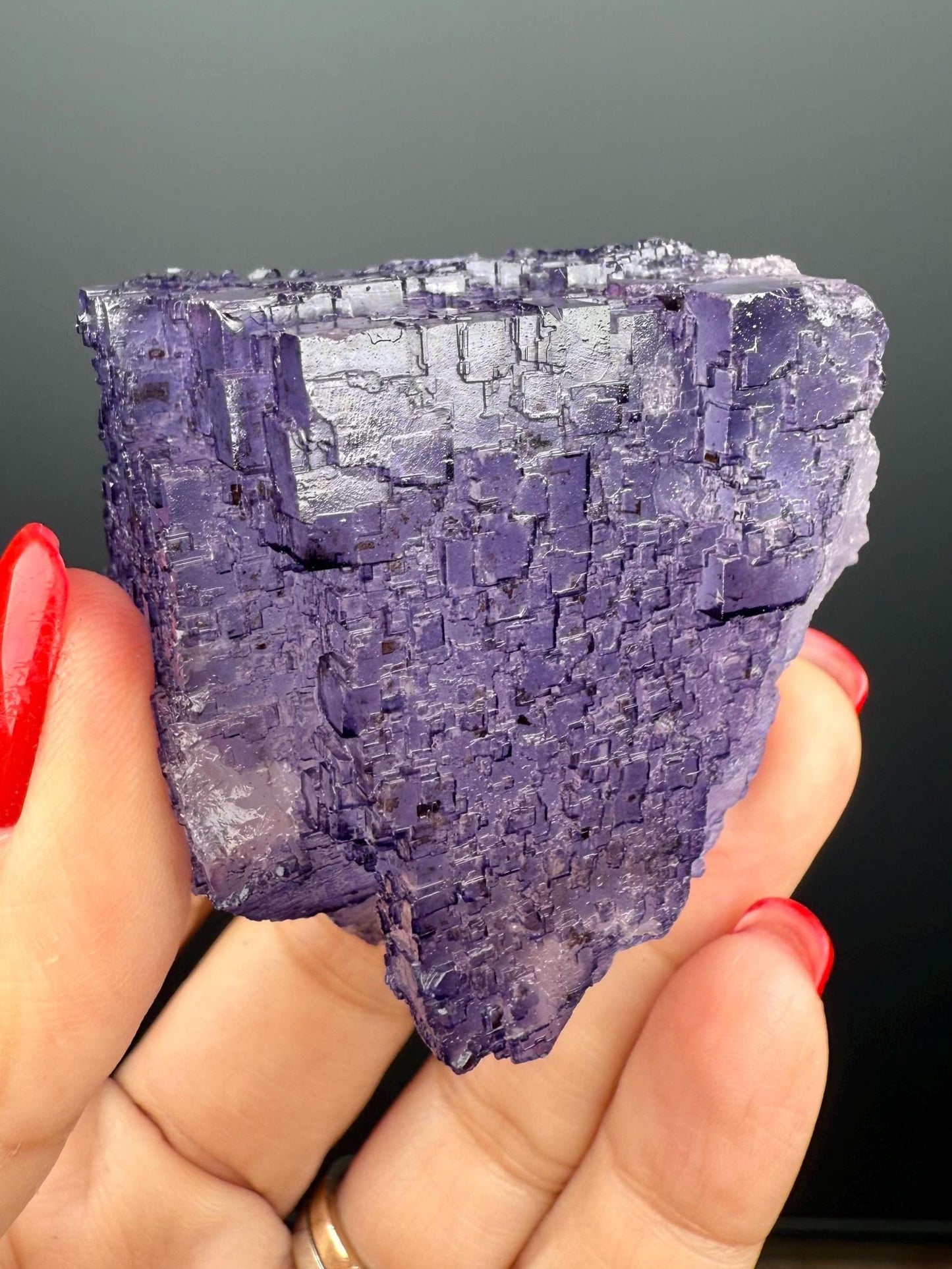Purple Fluorite Crystal from Mexico