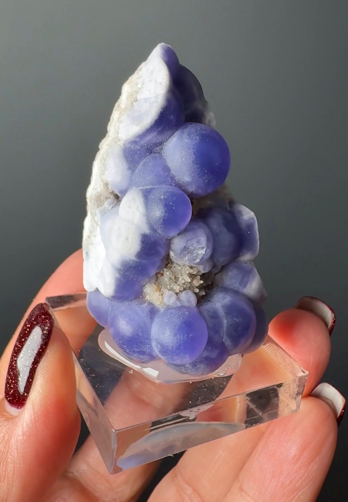 Very Rare! Botryoidal Bluish Purple Fluorite Specimen