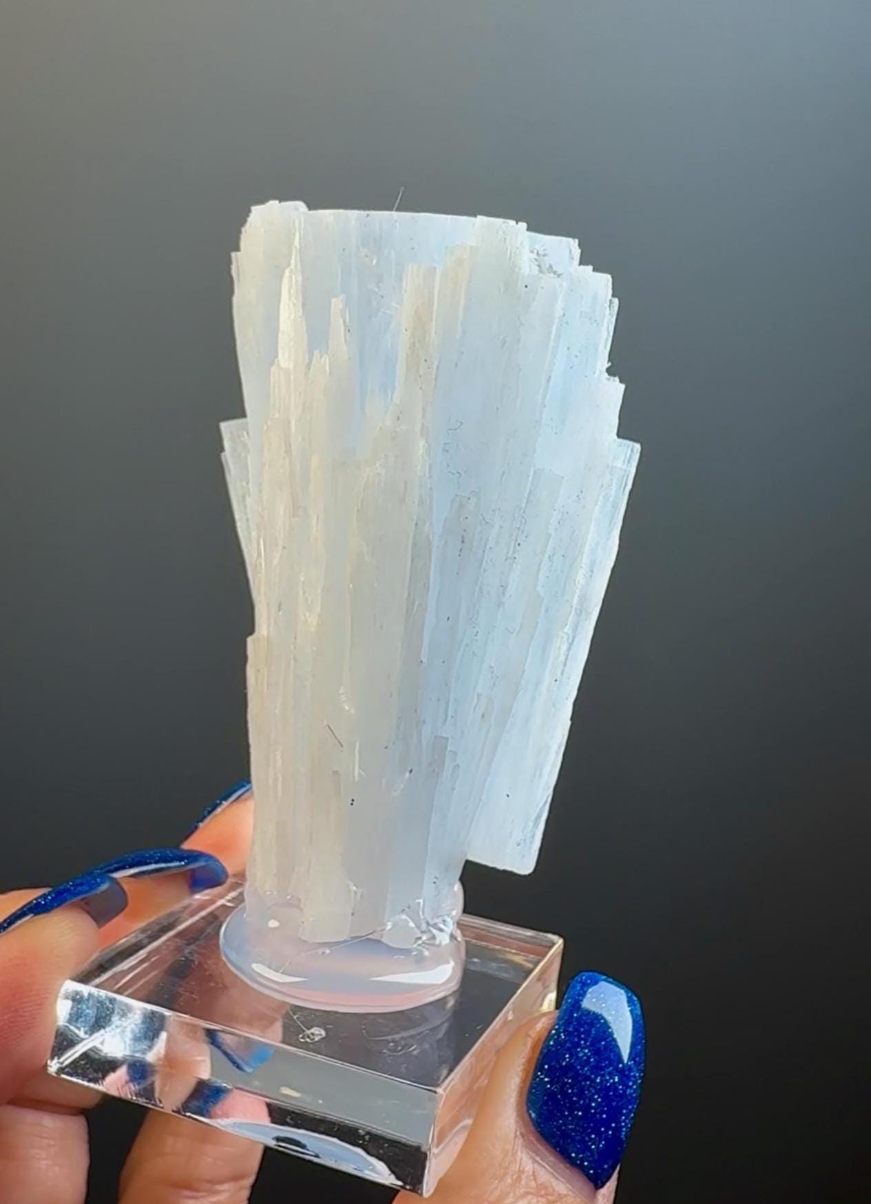 Blue Anhydrite From Mexico