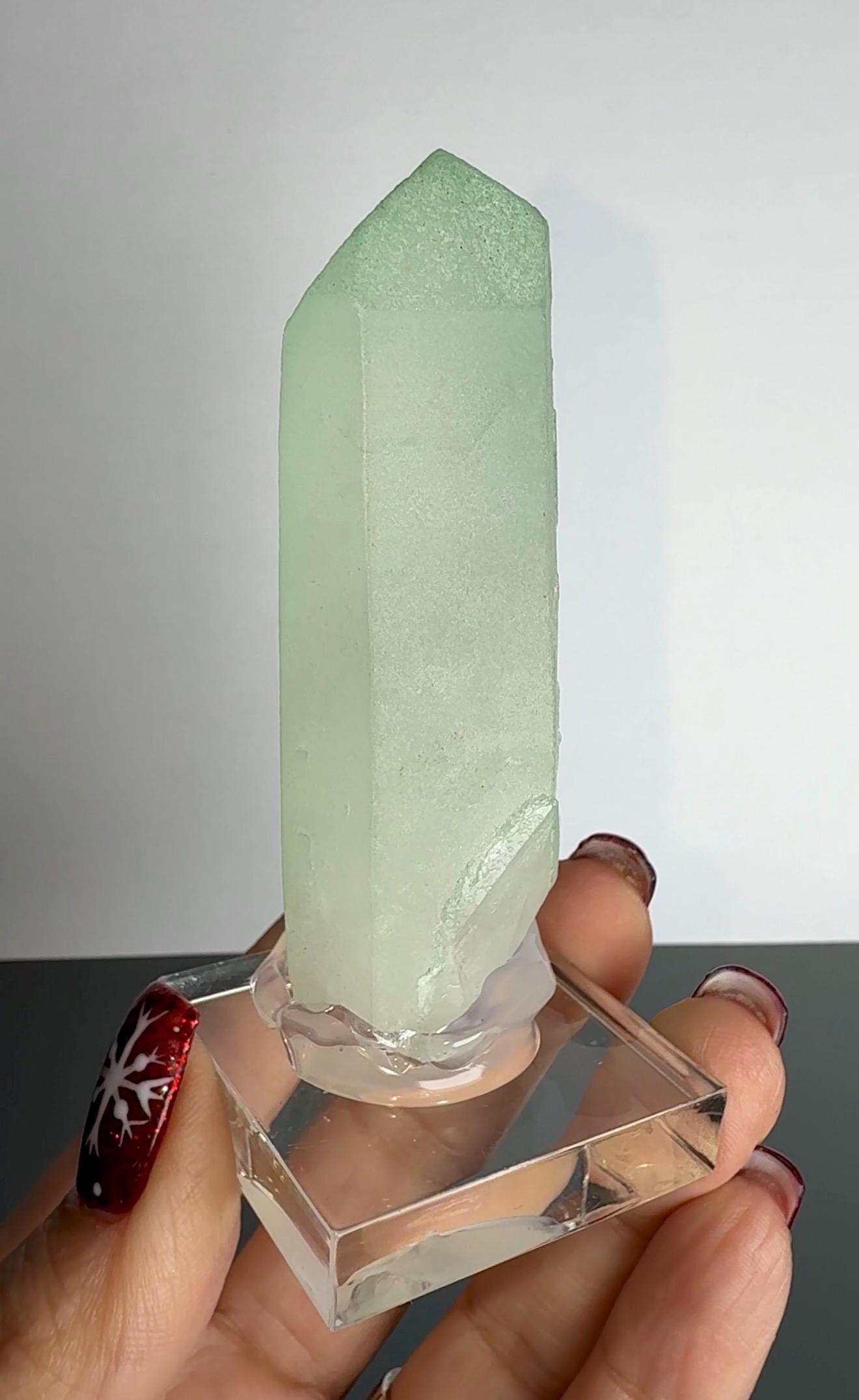 Rare Quartz with Green Fucsite Inclusions