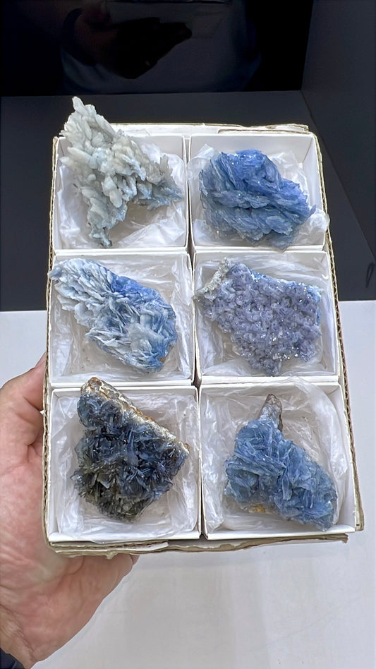 Blue Barite Specimen Lot