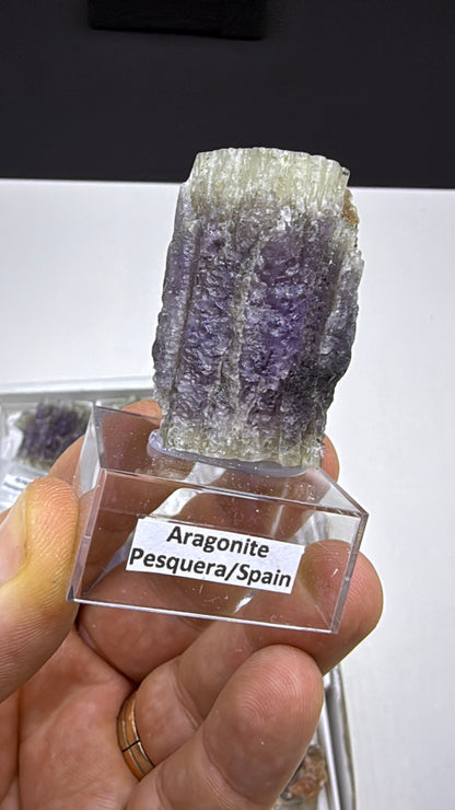 Purple Aragonite Specimen Lot