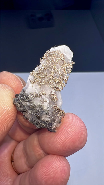 Arborescent Silver with White Calcite Specimen Lot