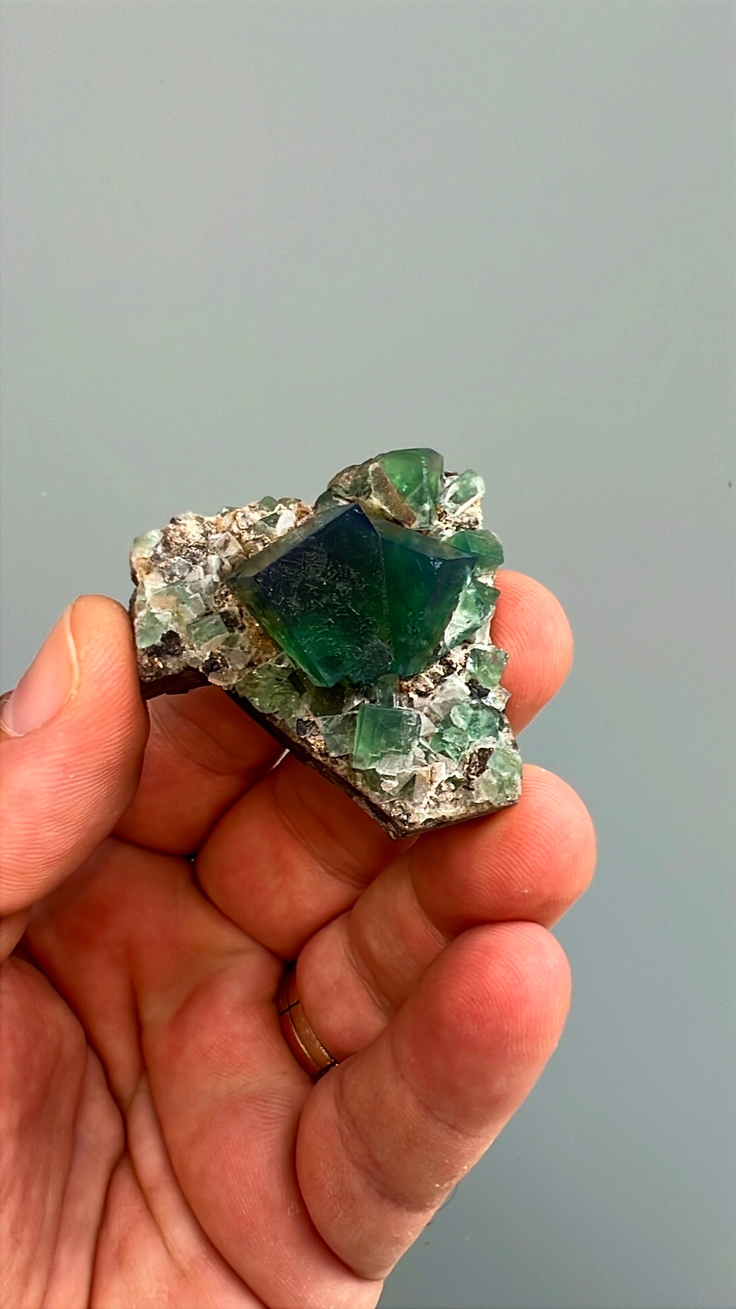 Color Change Green-Purple Fluorite  Crystal Lot