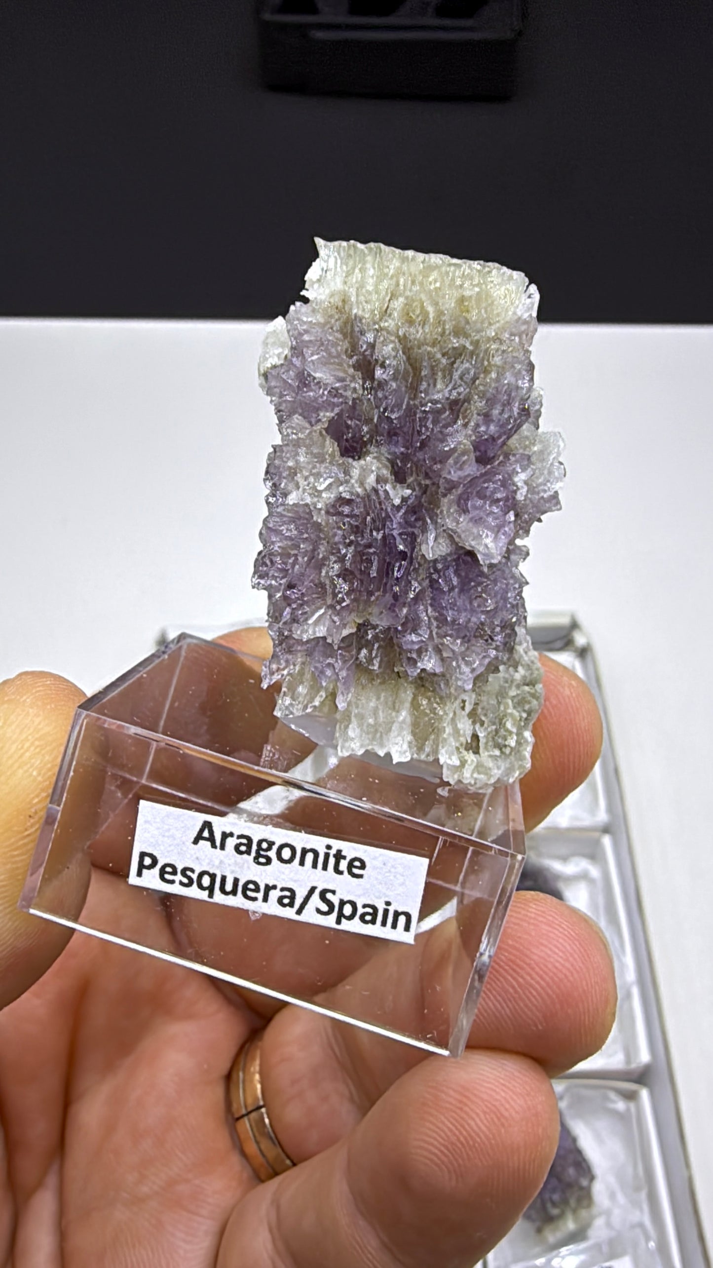 Purple Aragonite Specimen Lot