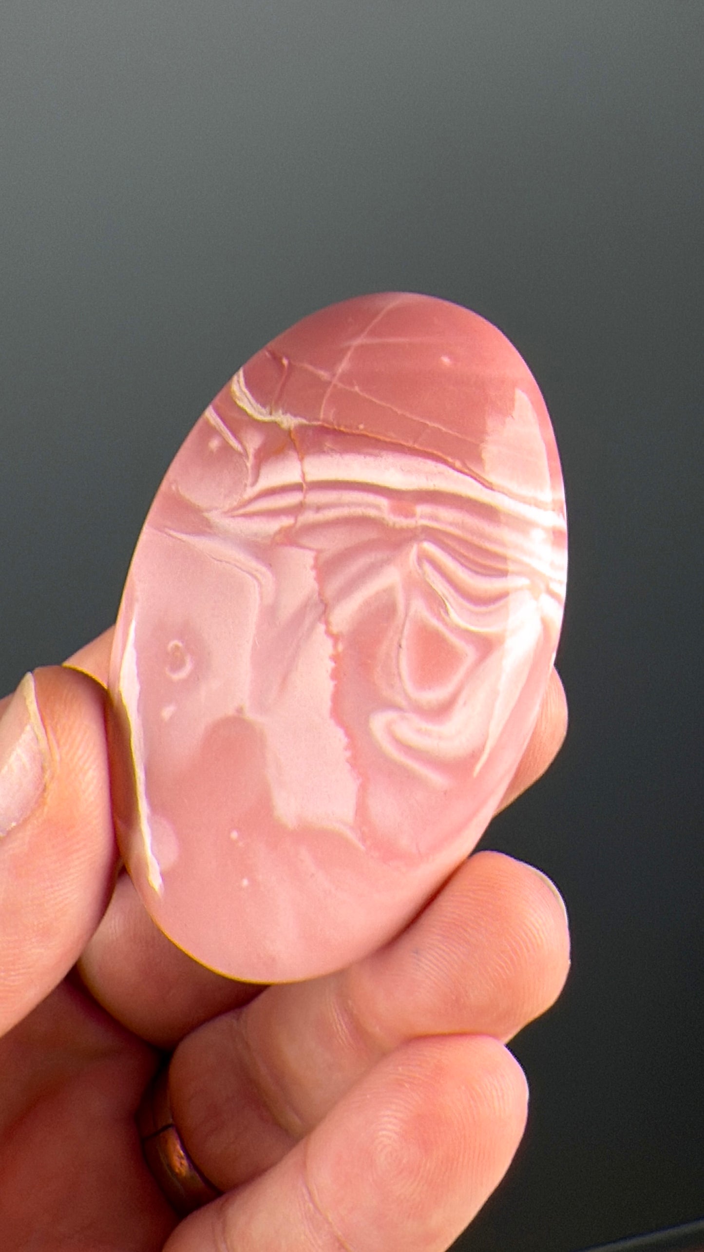 Pink Opal Crystal Palm Stone Lot