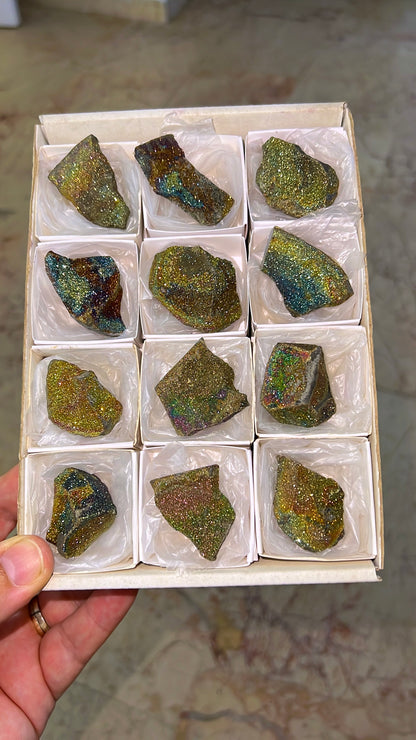 Rainbow Chalcopyrite Crystal Lot