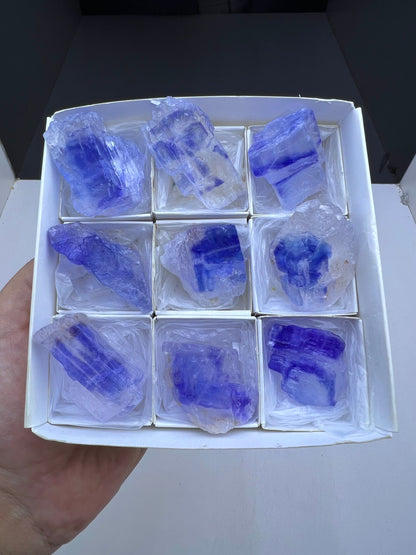 Blue Halite Crystal Lot