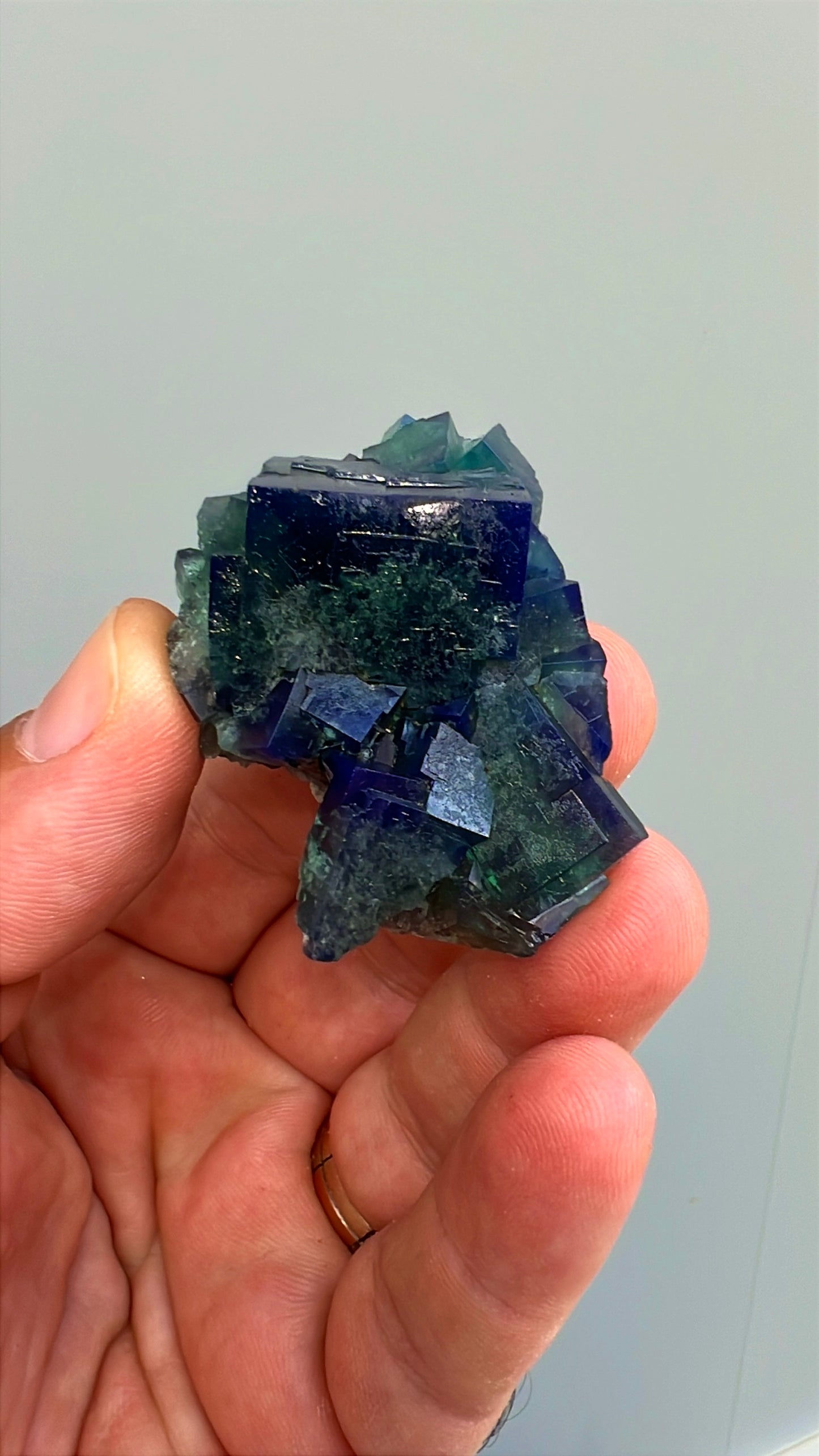 Color Change Green-Purple Fluorite  Crystal Lot