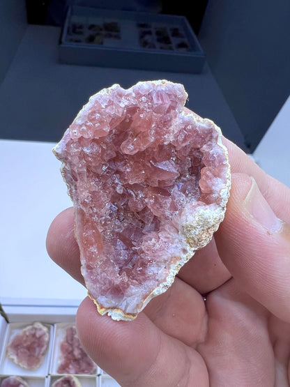 Pink Amethyst Crystal Specimen Lot - 12 Pieces