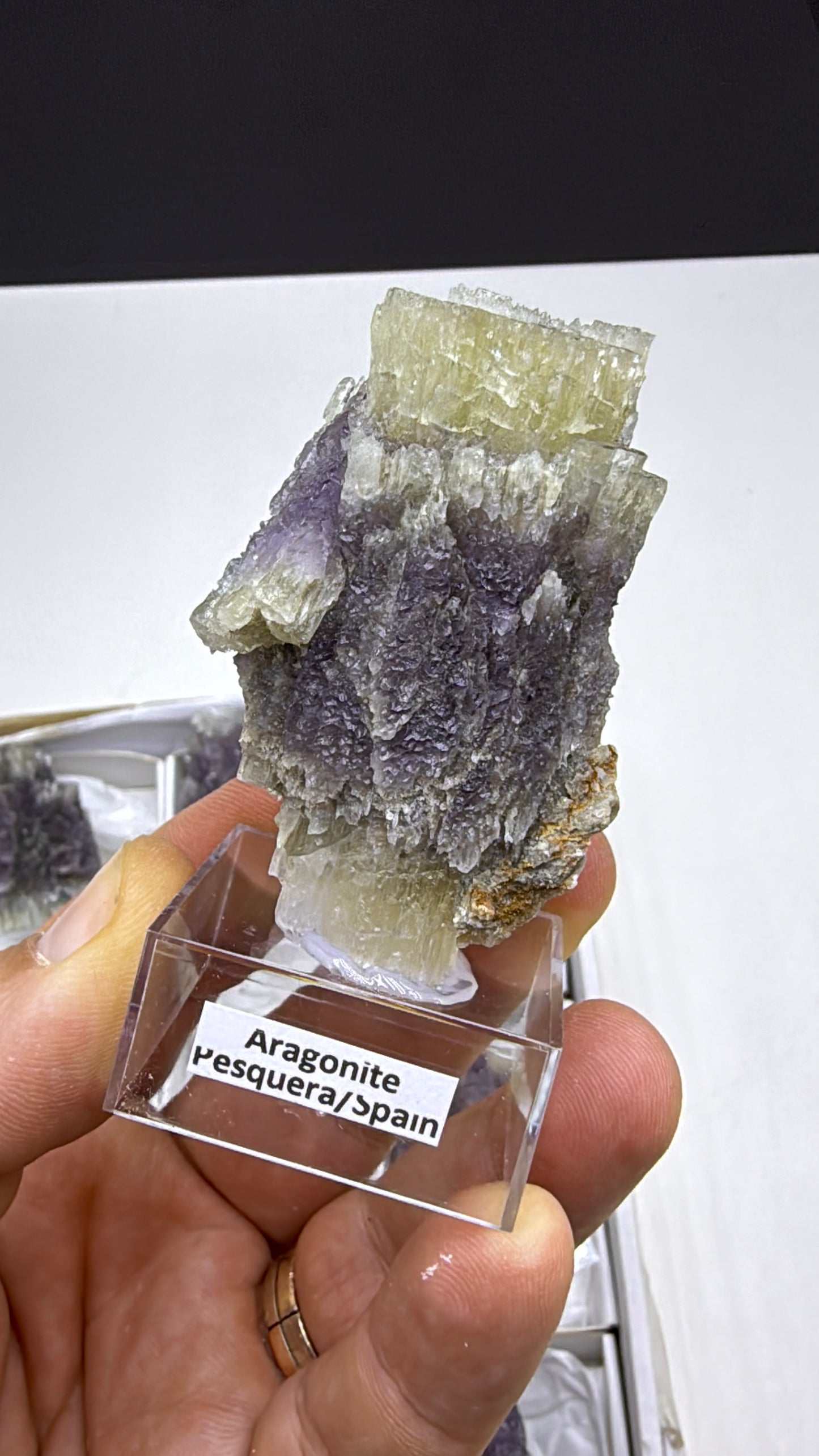 Purple Aragonite Specimen Lot