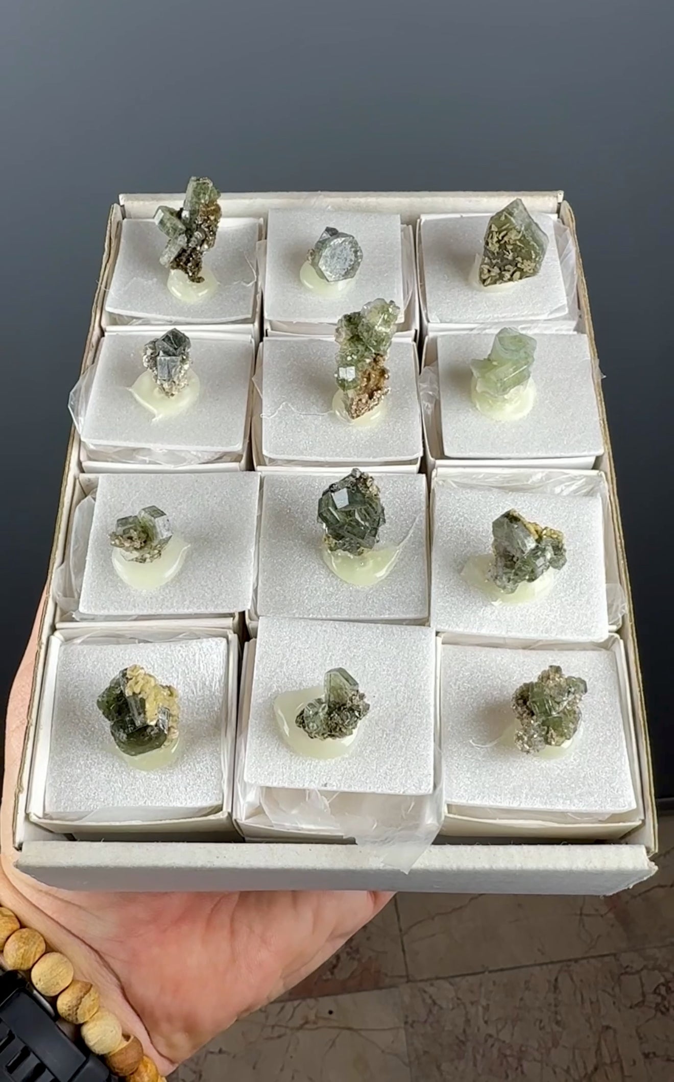 Green Apatite with Muscovite Lot