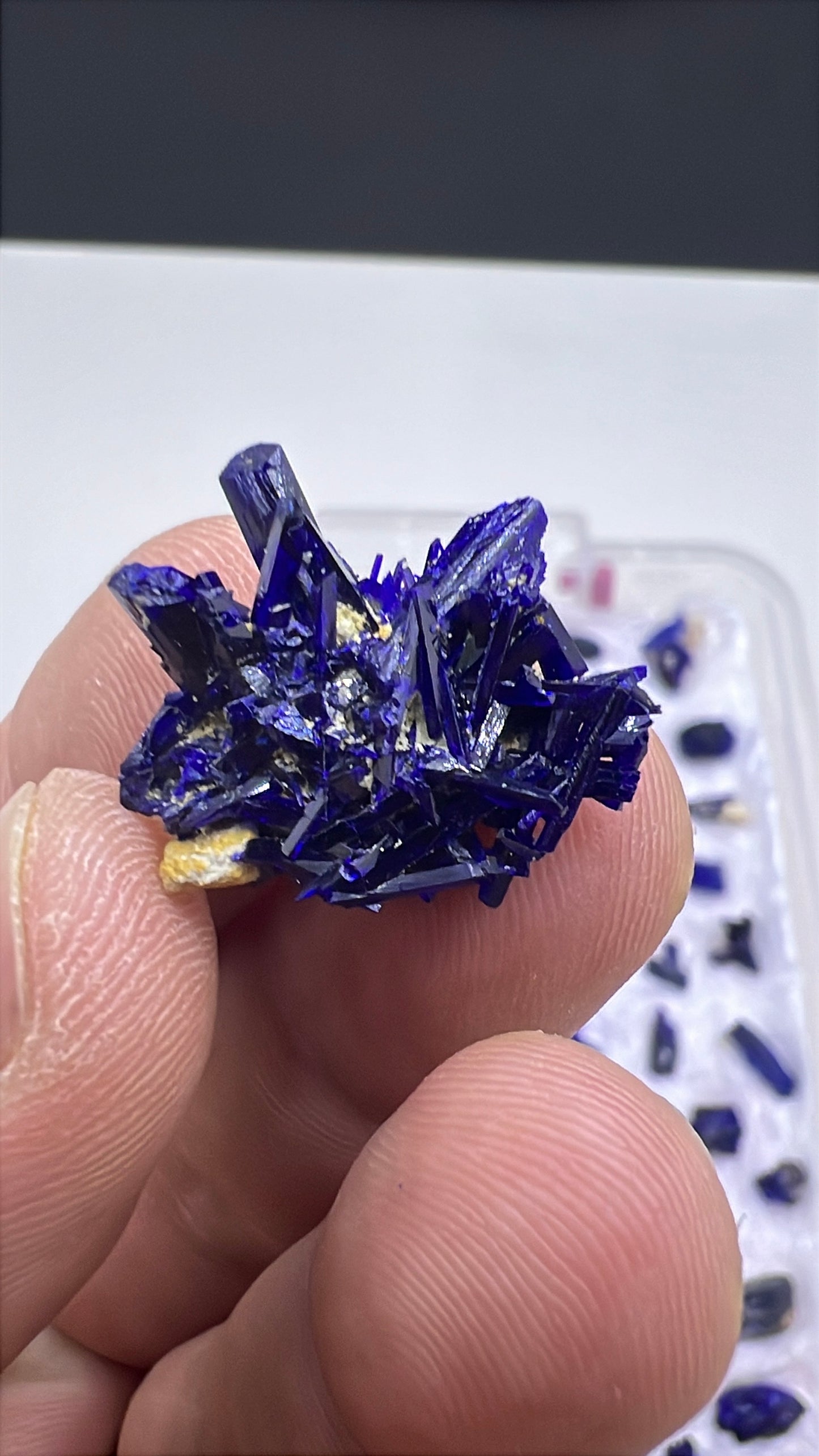 Blue Azurite Crystal  Specimen Lot 60-70 Pieces