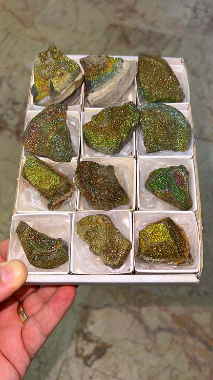 Rainbow Chalcopyrite Crystal Lot