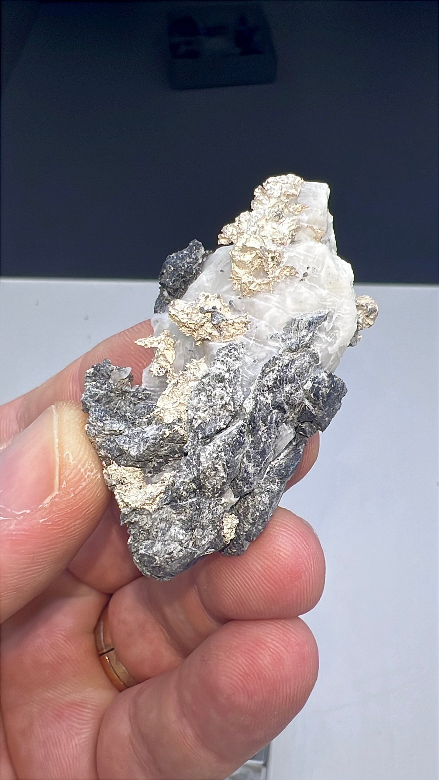 Arborescent Silver with White Calcite Specimen Lot