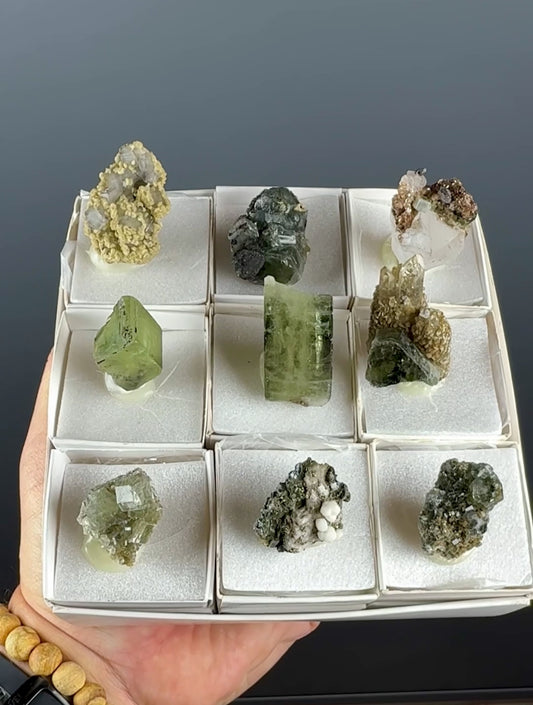 Green Apatite with Muscovite Lot