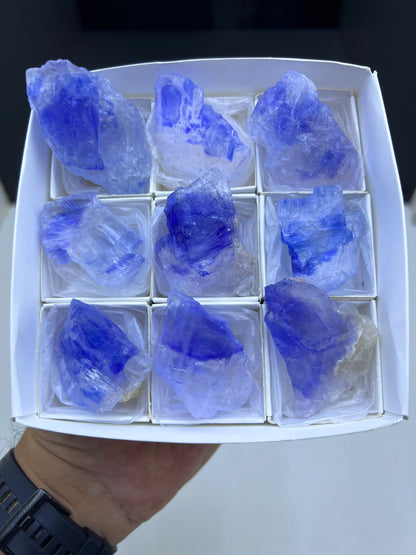 Blue Halite Crystal Lot