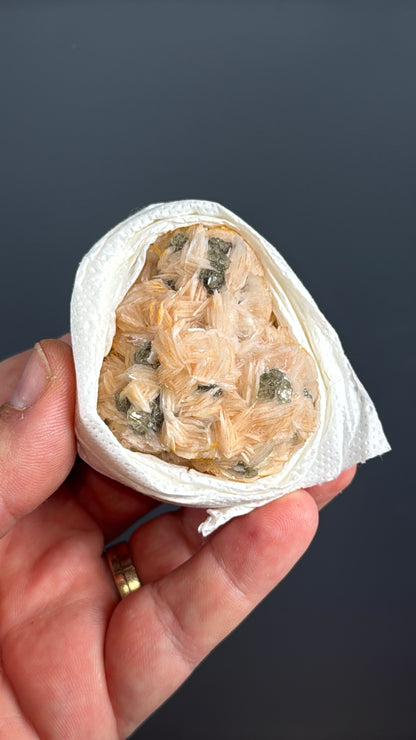 Barite Flowers with Cerussite and Metallic Galena Lot