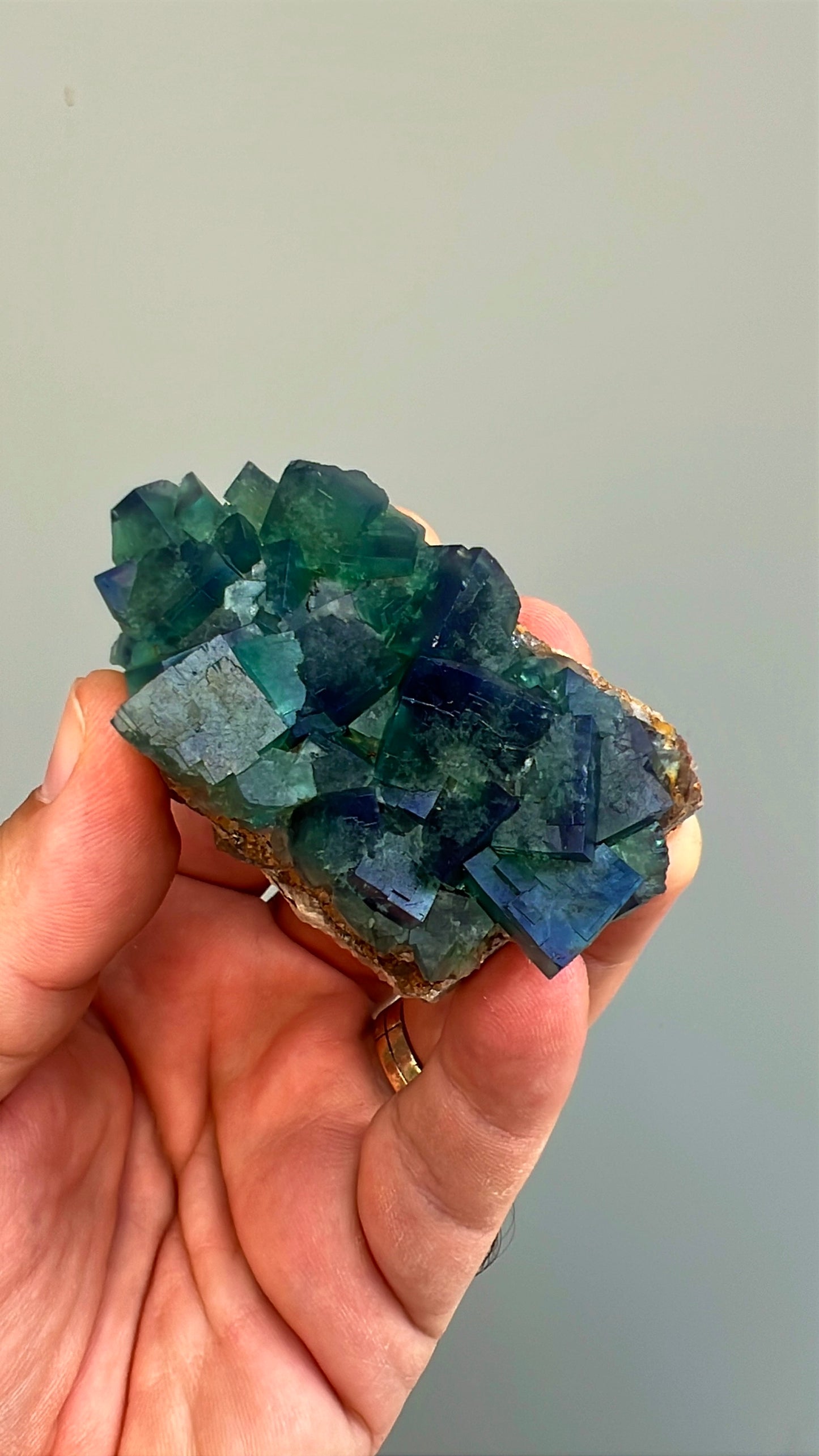 Color Change Green-Purple Fluorite  Crystal Lot