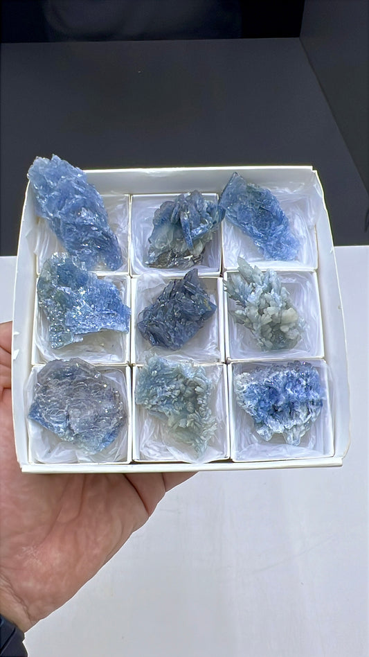 Blue Barite Specimen Lot