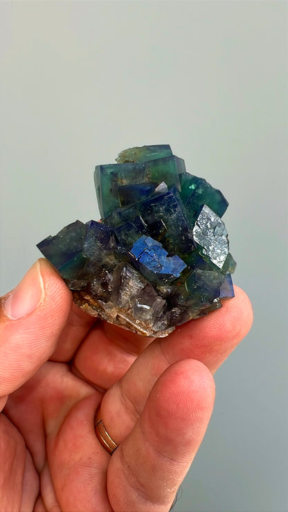 Color Change Green-Purple Fluorite  Crystal Lot