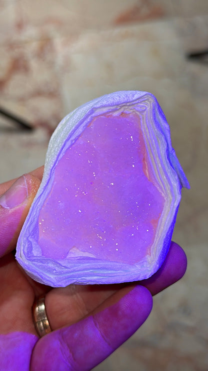 UV Pink Mangano Calcite Crystal Lot