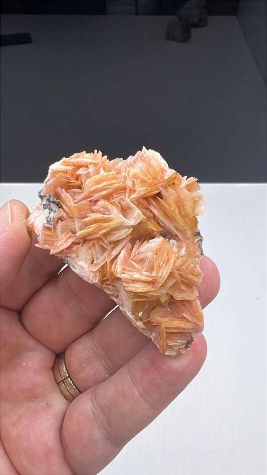 Orange Barite Crystal Specimen