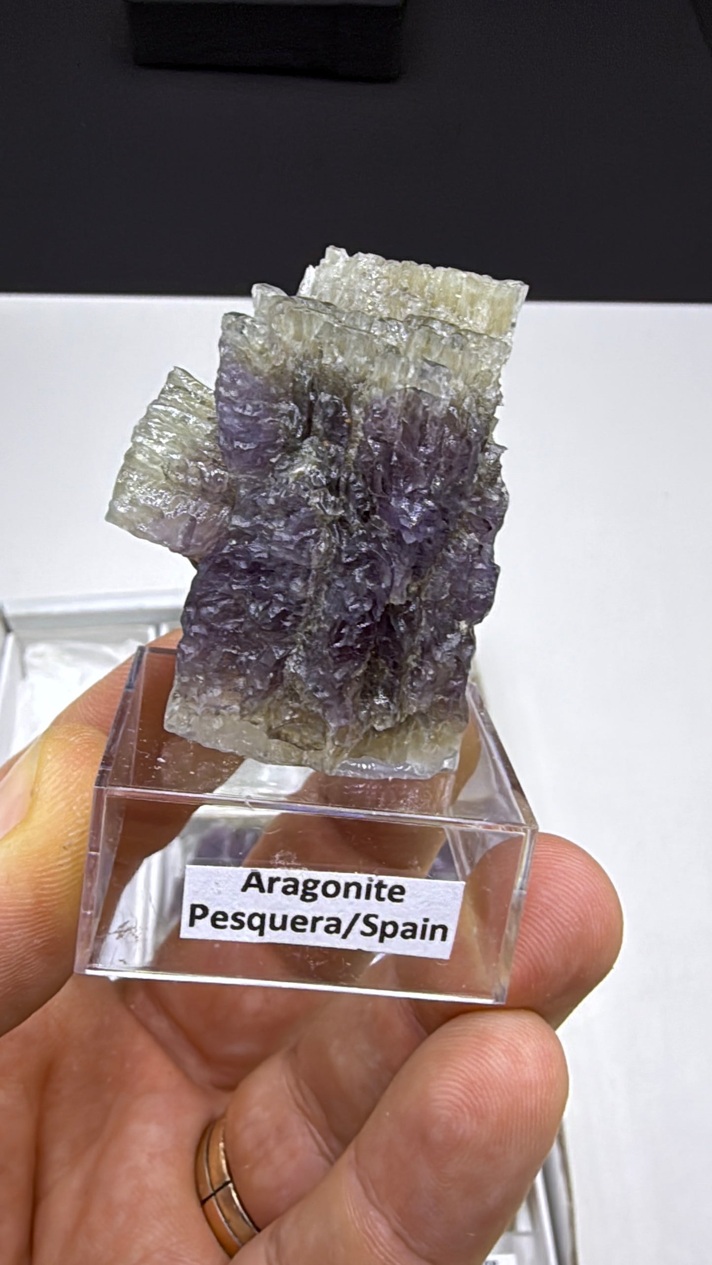 Purple Aragonite Specimen Lot