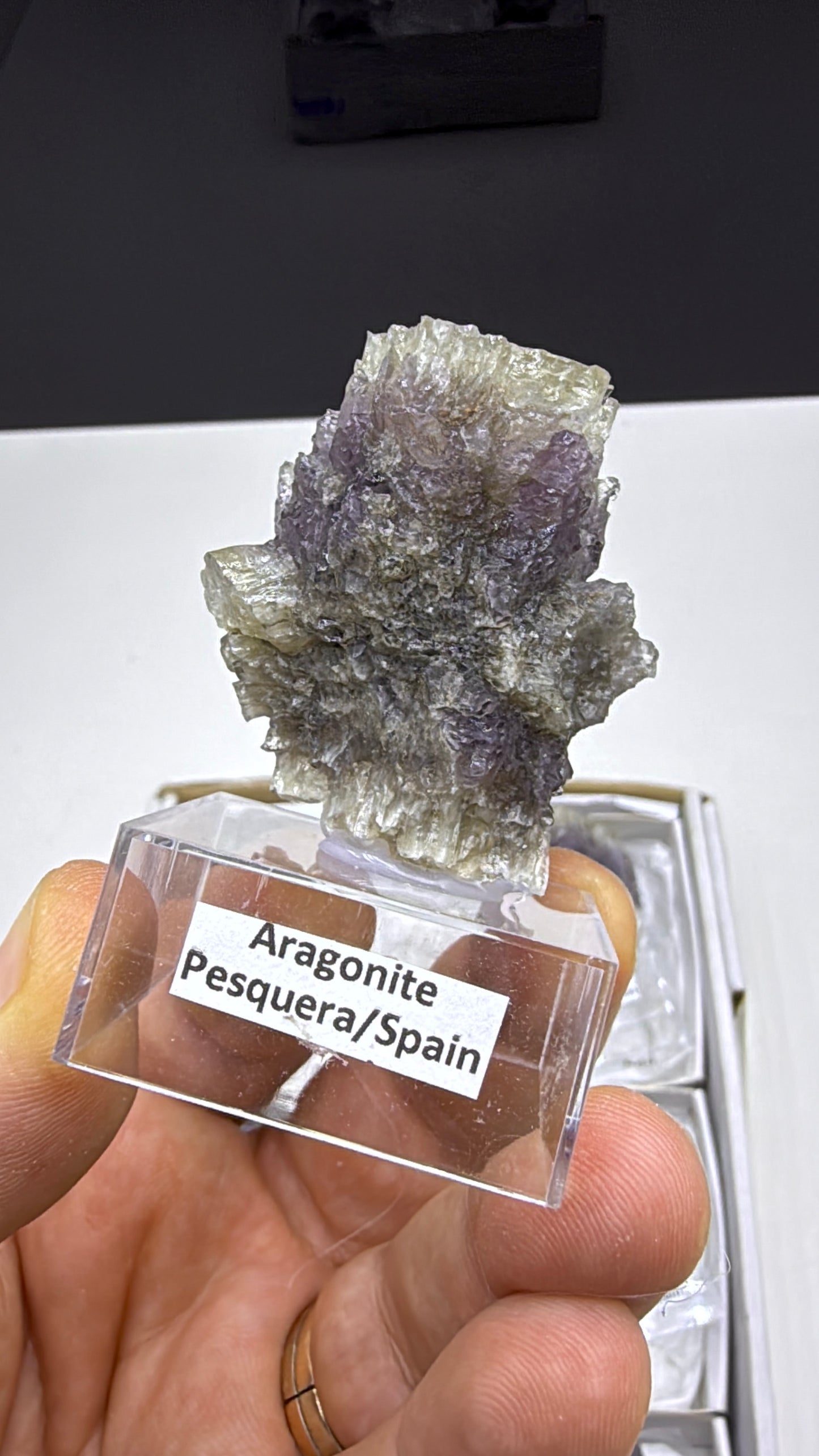 Purple Aragonite Specimen Lot