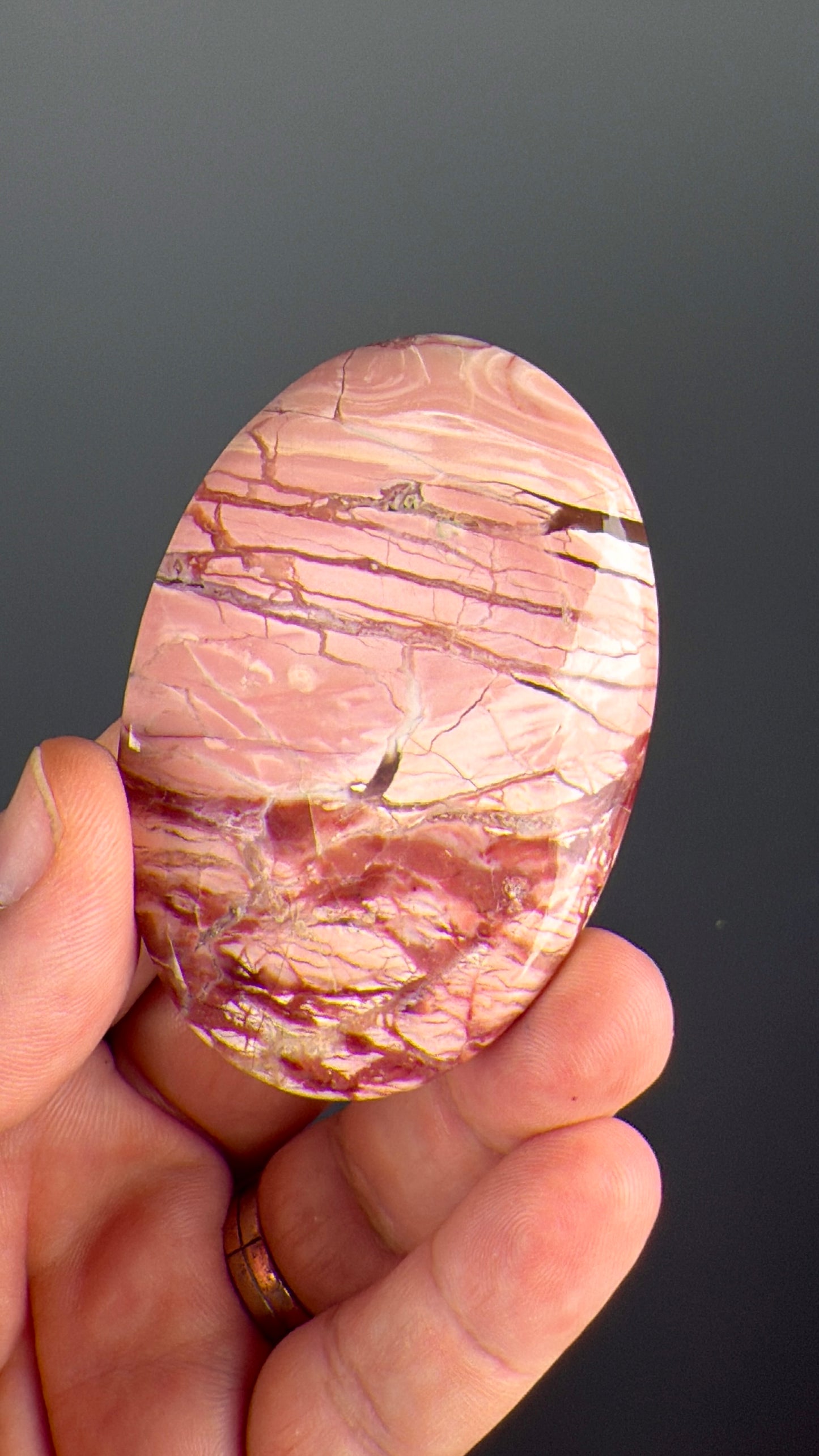 Pink Opal Crystal Palm Stone Lot