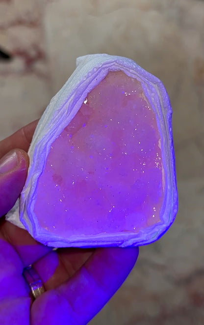 UV Pink Mangano Calcite Crystal Lot