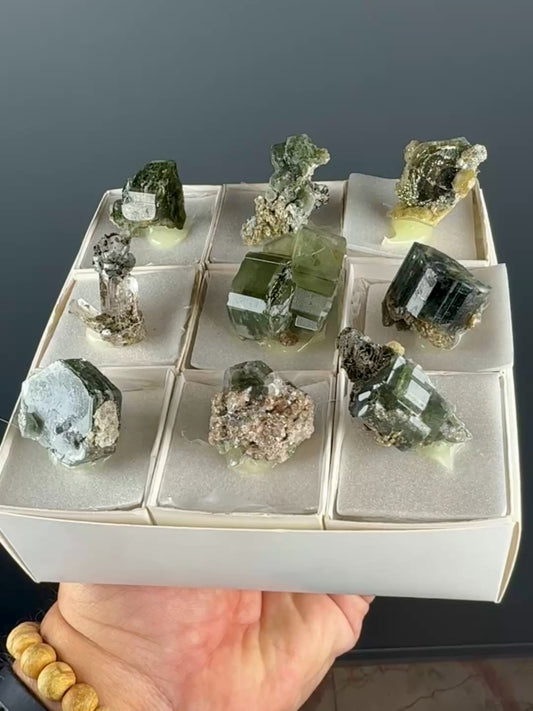 Green Apatite with Muscovite Lot